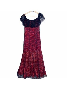 La Catrina Red Skull Halloween Costume dress